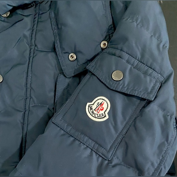 Moncler Riviere Giubotto Down Parka Jacket Navy Vintage Winter Puffer - Picture 6 of 17